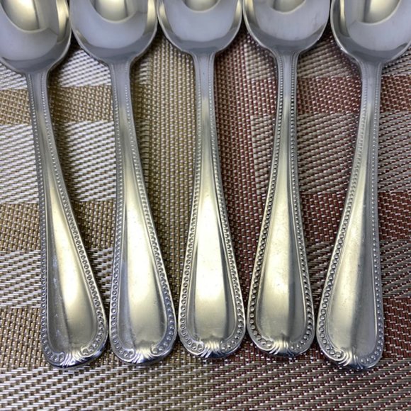 Lenox Vintage Jewel Place Oval Soup Spoons - Set of 5 - Glossy -  Pre-owned - Picture 5 of 7